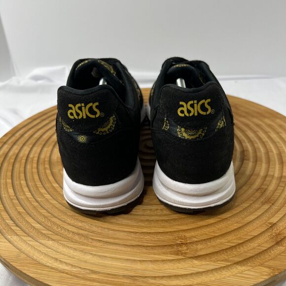 ASICS TIGER women’s GEL SAGA Black/ Gold Fusion Samurai Style Sneakers Size 6.5 main image 12